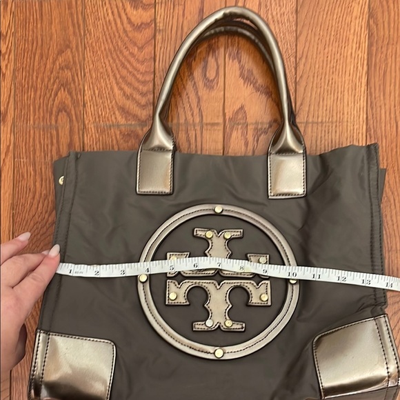Tory Burch Ella Tote Bag with Metallic Accents - Picture 12 of 14